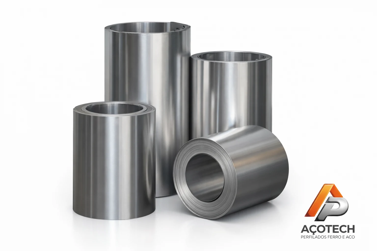 Rolos de aço disponível para consulta na Açotech Perfilados